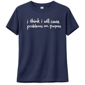 Kids Navy Blue Graphic Tee